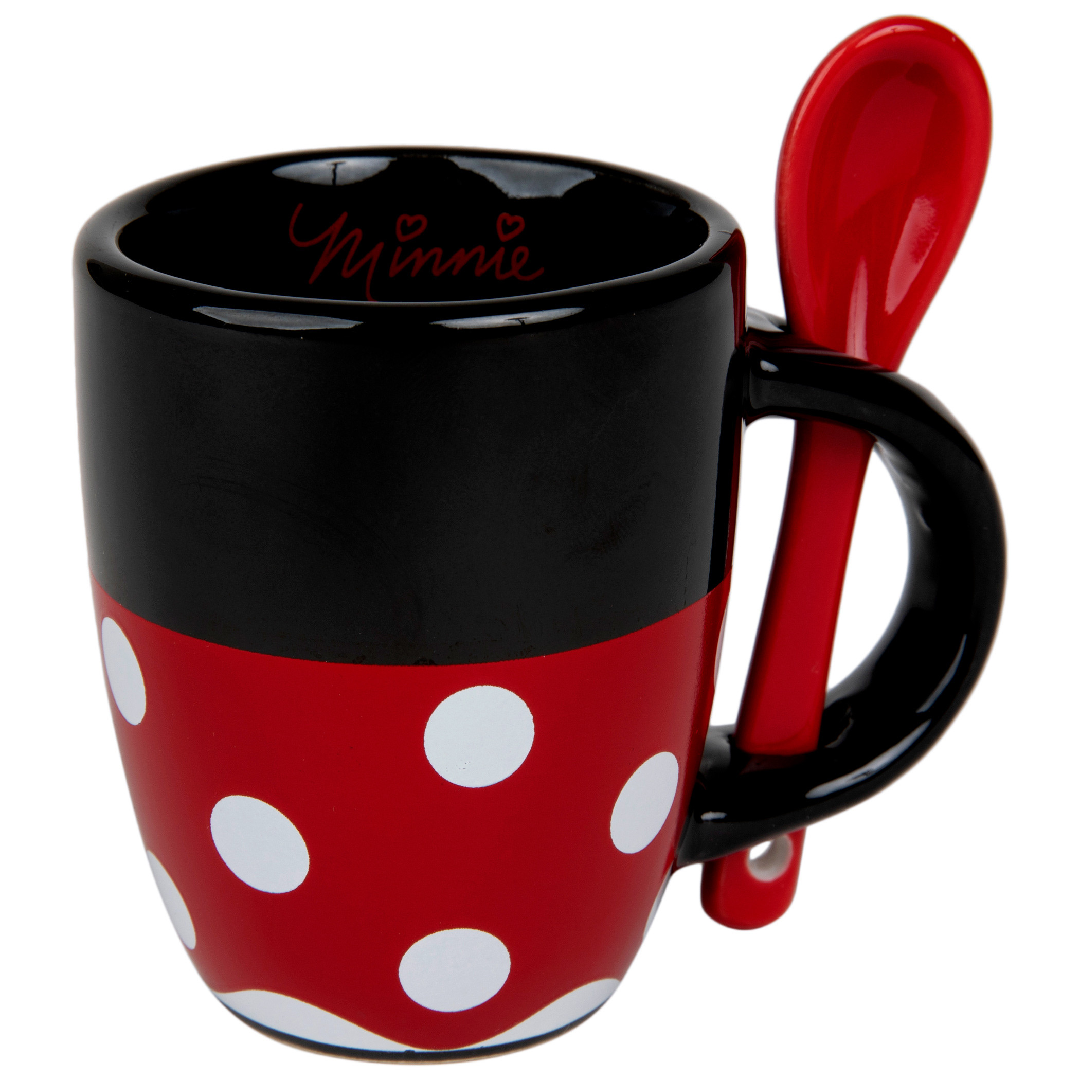 Disney Minnie Mouse Signature Dress Ceramic Espresso Mug with Spoon